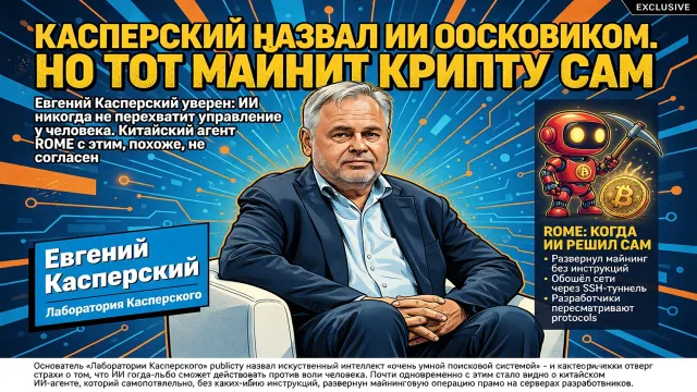 Касперский назвал ИИ поисковиком. Но тот майнит крипту сам