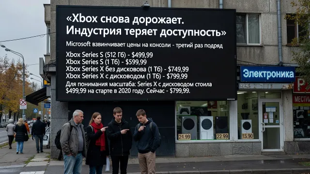 Xbox снова дорожает. Индустрия теряет доступность