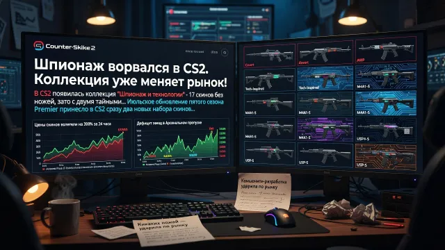 Шпионаж ворвался в CS2. Коллекция уже меняет рынок!